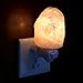 Natural Himalayan Salt Night Light, SCOPOW Nursery Lamp Mini Decorative Night Lighting with Air Purifier ( 15W, E12, 10.58 Ounce, UL Wall Plug ) ( Natural Form )