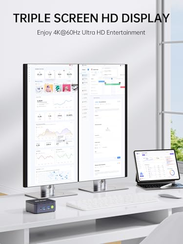 GMKtec G10 Ryzen 5 Mini PC 3500U (Outperforms N150/N97 Models), 16GB RAM, 512GB SSD Mini Computer, 2.5GbE LAN Network/Office/Home/HTPC/Proxmox/Triple 4K Display/Micro PC