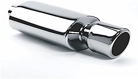 Different Trends Dual 4In Round W/Dual 3.5In Slanted Hi-Polished Ss Muffler 2.25In Id / 3.5In Od - DTM-133