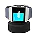 VODKE XMS484 Silicone Charging Dock Station Holder Stand with Cable for Fitbit Ionic Smart Watch, Black