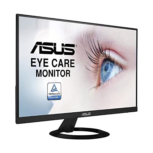 ASUS VZ249HR Frameless Monitor, 23.8 inch, Full HD, IPS, Thickness 0.3 inch (7 mm), Blue Light Reduction, Flicker Free, HDMI, D-sub, Speaker, 3 Year Warranty