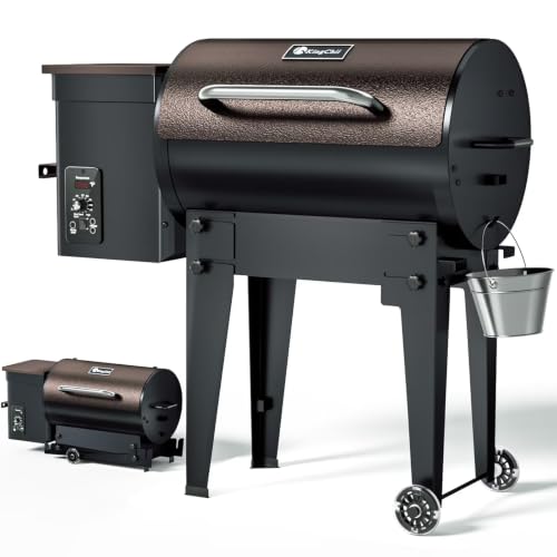 KingChii Electric Wood Pellet Smoker & Grill BBQ, 456 Sq.In Cooking Capacity,