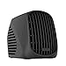 NEXGADGET Mini Space Heater, 500W Portable Ceramic Heater for Office Home Dorm Tabletop, Ultra Quiet Desktop Heater with Turbofan Technology, Overheat Protection-Black