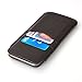 Dockem Card Case for iPhone 7, iPhone 6 and iPhone 6S Ultra Slim Synthetic Leather Wallet Sleeve, Professional Executive Pouch Design, Dark Brown