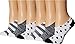 Converse Women's 6-Pack Made for Chucks Space Dye Stripes and Dots White/Black 9 - 11
