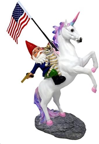 Funny Guy Mugs Garden Gnome Statue The Ultimate Trio Cat, Gnome & Unicorn Statue Indooroutdoor Garden Gnome Sculpture For Patio, Yard Or Lawn