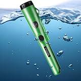Fully Waterproof Metal Detector Pinpointer - 360°Search Treasure Pinpointing Finder Probe with Belt Holster for Adults and Kids (Three Mode)