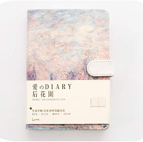 MINILZY Notebook 2019 Korean Kawaii Vintage Flower Notebook Journal Diary Weekly Planner Organizer Paper Notepad A5 Agendas Four Inner Pages,A,A5 128X188mm