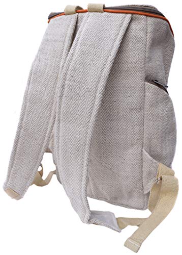 Gheri Hanf Rucksack Baumwolle Gefüttert Einstellbar Gurt Rucksack Beutel A – Bild 4