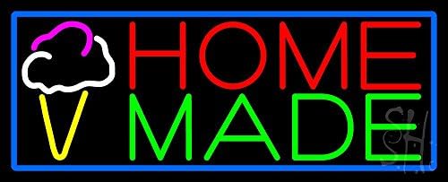 The Sign Store N105-13538-clear Home Made Ice Cream Cone Clear Backing Neon Sign44; 13 x 32 in.