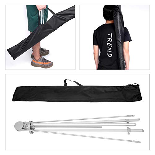 TheDisplayDeal Adjustable Aluminum Banner Stand Fits Any Banner Size from 24"X 63" to 32"X78"