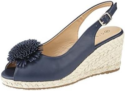 Ladies Alessandra' Wedge Heel Peep Toe Sandal