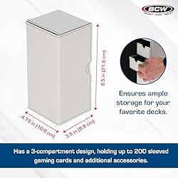 BCW Deck Vault-LX 200 - White | Premium Card Deck