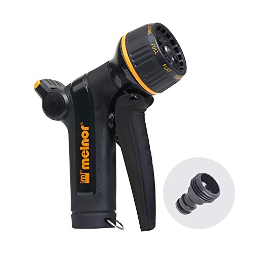 Melnor 65039-AMZ XT Metal Front Trigger Nozzle with QuickConnect Product Adapter Set, Amazon Bundle