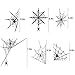 TMCCE 107 Piece Halloween Party Decorations Black Bats Spiders Glass Window Clings Decals Stickers for Halloween Party Supplies Favor