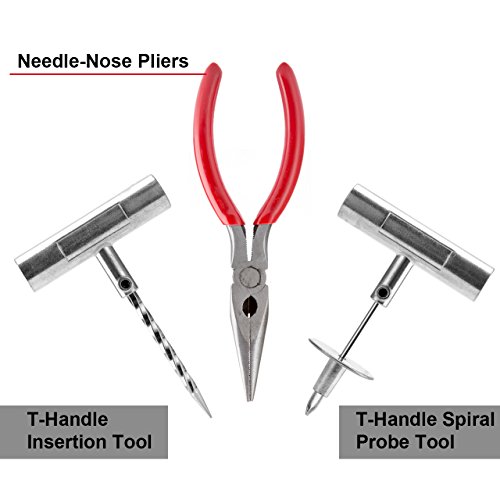 image for DEDC 65pcs Heavy Duty Flat Tire Repair Kit for ATV Tires Truck Tires R