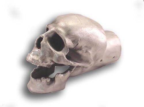 Unpolished Skull Exhaust Tip - 3", 2.5" or 2" (2.5 Inch)