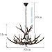 Antlers vintage Style Resin 6 light chandeliers 8688-6,Diameter 88CM Height 54CM antler chandeliers, from QIRUI Lighting