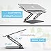 Laptop Stand, Boyata Laptop Holder, Multi-Angle Stand with Heat-Vent to Elevate Laptop, Adjustable Notebook Stand for Laptop up to 17 inches, Compatible for MacBook, HP Laptop and so on – Space Graythumb 3