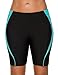 CharmLeaks Women's Long Boardshort High Waisted Tankini Shorts Jammer Swimsuit