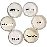 Glomania SIX Color UV Reactive Fluorescent Invisible Neutral Acrylic Paint Set- 1/2oz pots