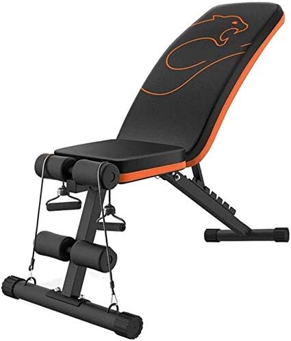 YZPTYD Adjustable 90°Flat Weight Bench - Utility Weight Benches for Full Body Workout, Foldable Flat/Incline/Decline FID Bench Press for Home Gym