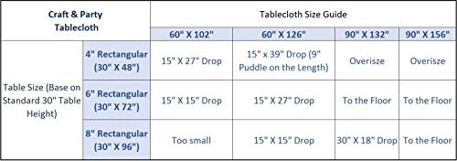 4 Craft+Party+Rectangular+Polyester+Table