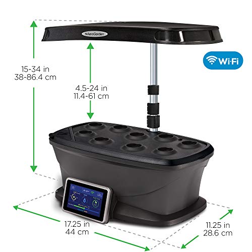 AeroGarden 903111-1100 Classic 9 WiFi, Black