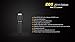 Fenix E05 Black CREE XP-E2 85 Lumen LED Keychain Flashlight with EdisonBright AAA Alkaline Battery