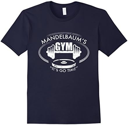 Men's Gym Shirts: Mandelbaum's Gym - It's Go Time T-shirt Large Navy