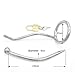 YiFeng Stainless Steel Male Chastity Cage Device Belt Locking Men Bondage Fetish ZCS12 (45mm Ring)
