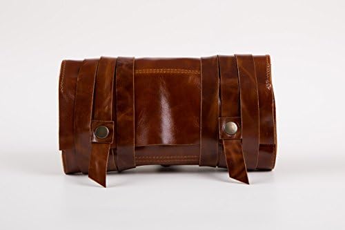 Navaro Leather Hand Stitched Pipe Pouch/Pipe Rollup Bag