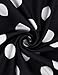 Lotusmile Elegant Dresses, Womens Casual Dress A Line Cap Sleeve V Neck Black White, Medium