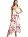 Milumia Women's Vintage Floral Print Boho Split Wrap Slim Dress