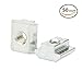 iztor 20 Series Metric Carbon Steel Tee Nuts M5 Sliding T Nut for 2020 Aluminum Profiles Pack of 50