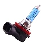 LEZEN H11 12V 55W Halogen Bulb Xenon Filled Super White for Car Auto (Pack of 1)