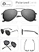 LUENX Men Aviator Sunglasses Polarized Women - UV 400 with case 60MM