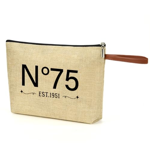 NBIAN Vintage 1951 Theme 75th Birthday makeup Bag for Women… at Amazon