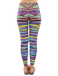 Ayliss Leggings para dama, cintura alta, yoga, pantalones ajustados con impresión digital, medias elásticas