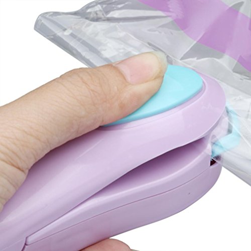 MChoice Portable Mini Heat sealing Machine Impulse sealer Seal Packing Plastic Bag (Purple)