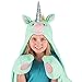 Fin Fun Wearable Hooded Blanket for Kids - Animal Hooded Blankets - Soft, Warm, Cozy, Portable, Double-Sided Fabric, Washable for Boys & Girls, Ages 4+ (Stardust Unicorn)