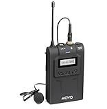 Movo WTX8 48-Channel UHF Wireless Bodypack Transmitter with Lavalier Microphone for the WMIC80 Wireless Microphone System