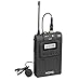 Movo WTX8 48-Channel UHF Wireless Bodypack Transmitter with Lavalier Microphone for the WMIC80 Wireless Microphone System