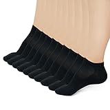 David Archy Men's 10 Pack Cotton Mesh Breathable Low Cut Ankle Socks