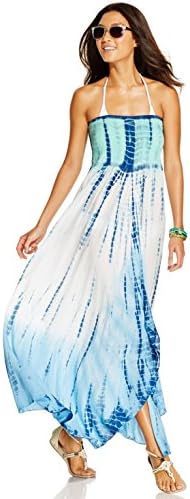 Raviya Tie-Dye Maxi Dress Cover-Up Mint Medium