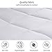 Besfor Down Alternative Queen Comforter White Hotel Collection Luxury Duvet Insert- All Season -Plush Microfiber Fill - Machine Washable -Stand Alone Comforter (White, Queen)