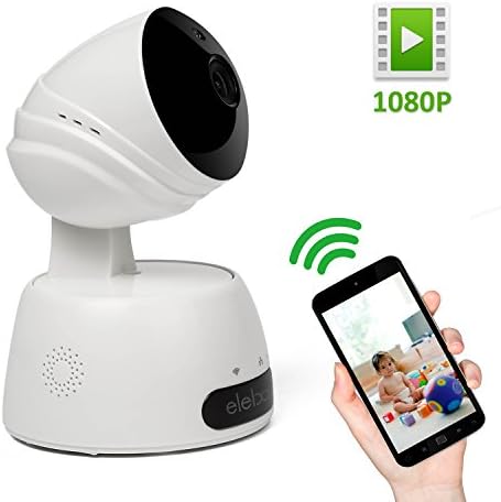 Security IP Camera, Elebor 2.0MP 1080P Home Wireless Video Surveillance System With Two Way Audio Remote Indoor Night Vision Pet Baby Monitor White