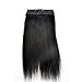 YONNA Remy Human Hair Clip in Extensions Double Weft Long Soft Straight 10 Pieces Thick to Ends Full Head 14-26inch