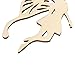 Tinksky 10pcs Wood Fairy Angel's Wings shape Ornament Embellishment Tag