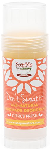 SoapMe with Nature Don't Sweat It! All-Natural Deodorant, Citrus Fresh, 3.2 oz